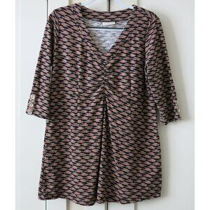 runs small KOMIL Cotton Bird Dove Tunic V-Neck - L